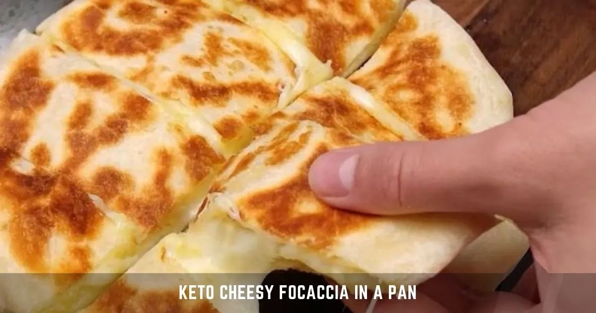 Keto Cheesy Focaccia in a Pan