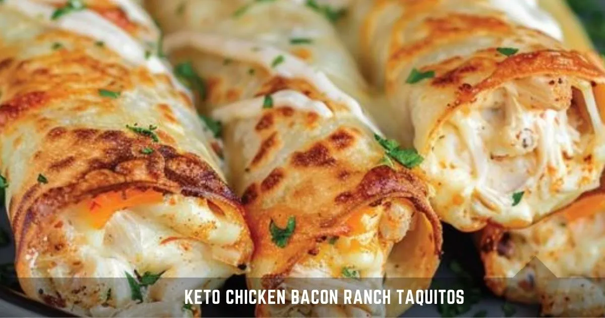 Keto Chicken Bacon Ranch Taquitos